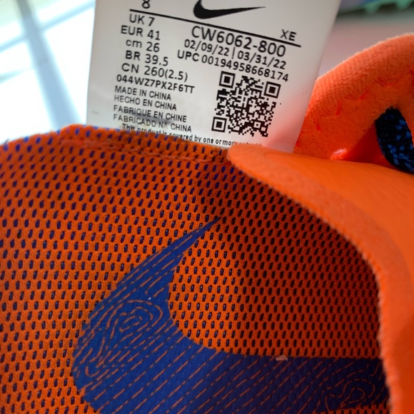 Size 8 - Nike Air Zoom Terra Kiger 7 Total Orange 2021 - Picture 6 of 9